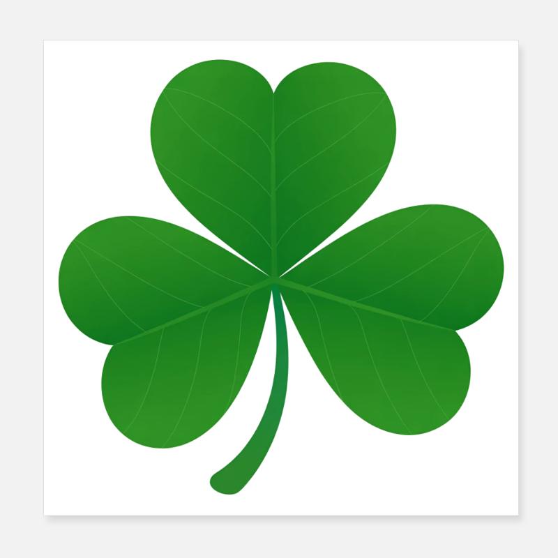 Shamrock Poster 20 x 20 cm