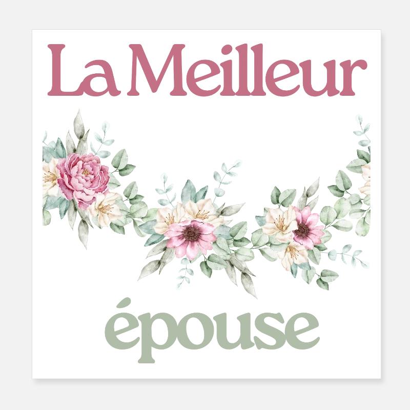 La Meilleur  épouse Poster 20 x 20 cm