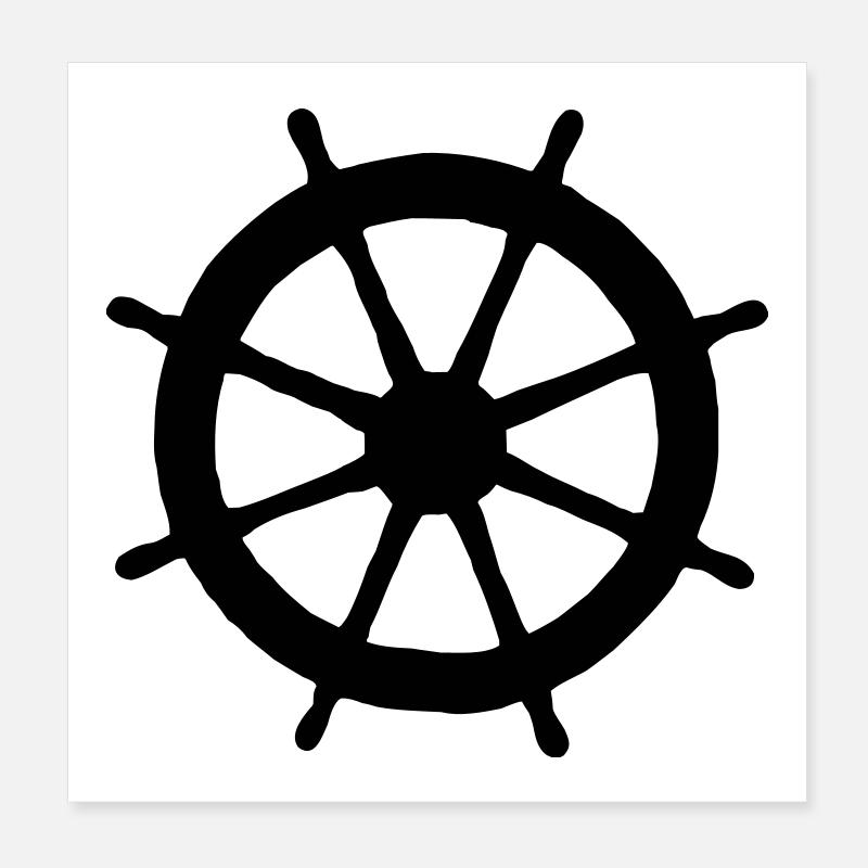 Steering Wheel (FR) Poster 20 x 20 cm