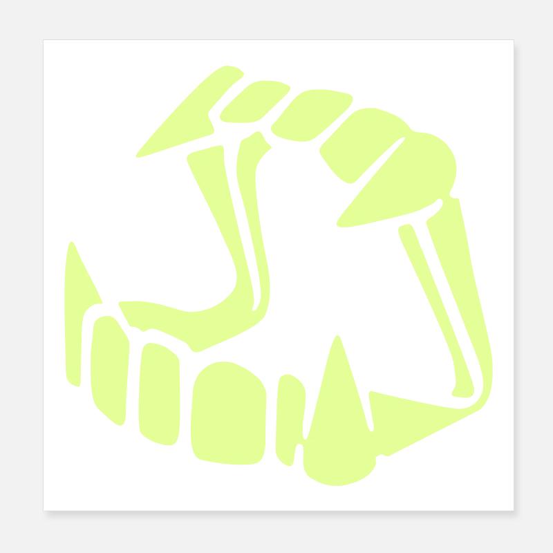 Glow in the dark Dracula Poster 8" x 8" (20x20 cm)