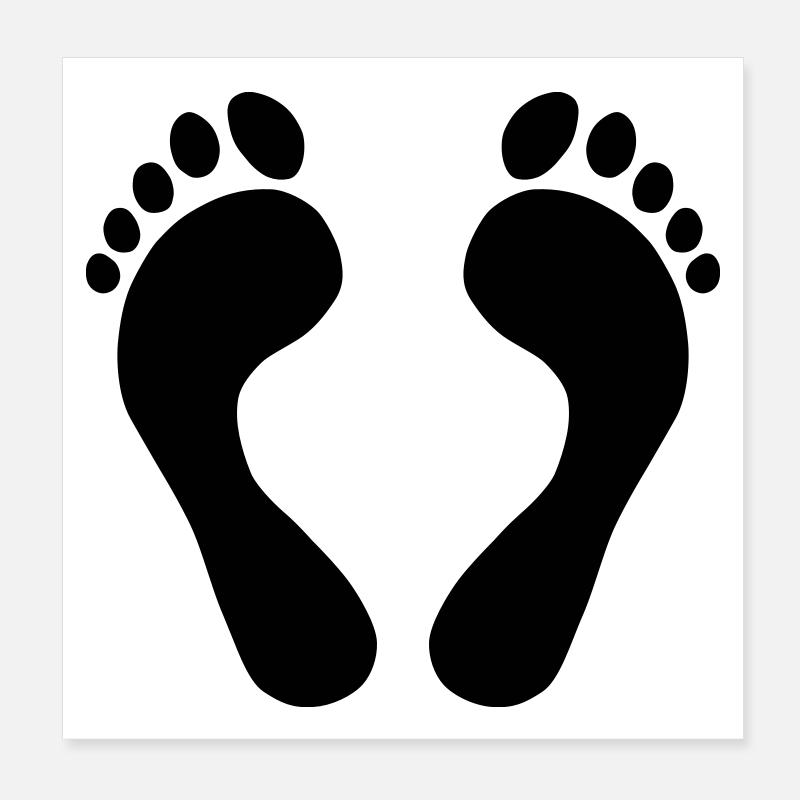 Pieds Poster 20 x 20 cm