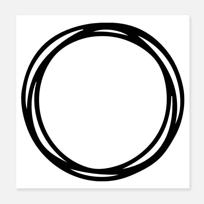 Circles and circles Poster 8" x 8" (20x20 cm)