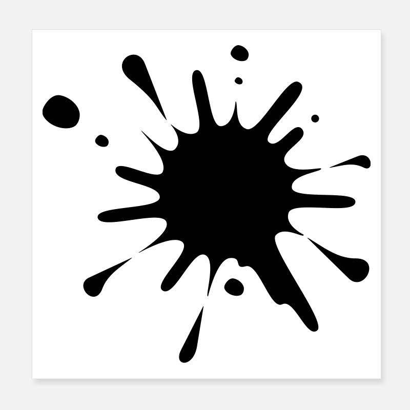 Paint Splash Image* Poster 8" x 8" (20x20 cm)