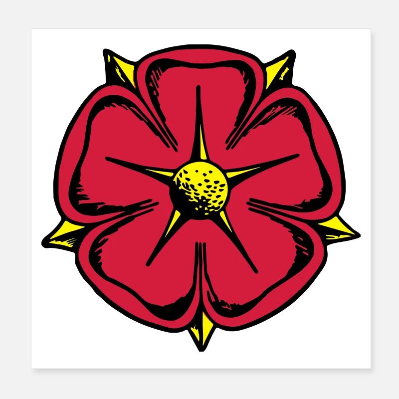 Lippy rose Poster 20 x 20 cm