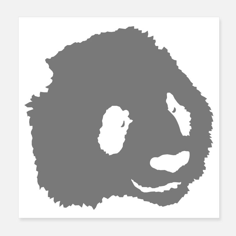 Panda Poster 20 x 20 cm