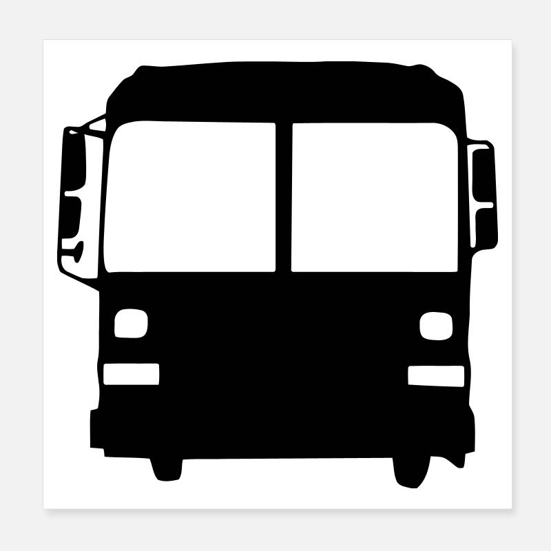 Bus Driver / Busfahrer / Autocar / Autobus / Job Poster 8" x 8" (20x20 cm)