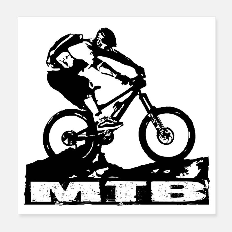 MTB Poster 20x20 cm