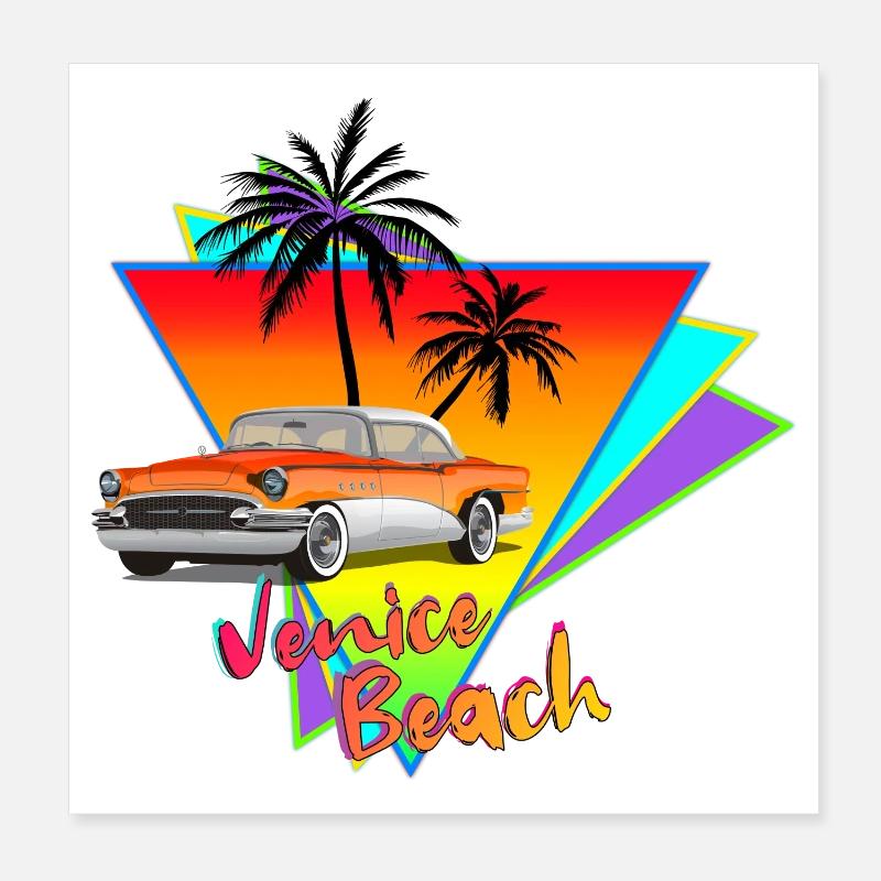 Venice Beach Poster 20 x 20 cm