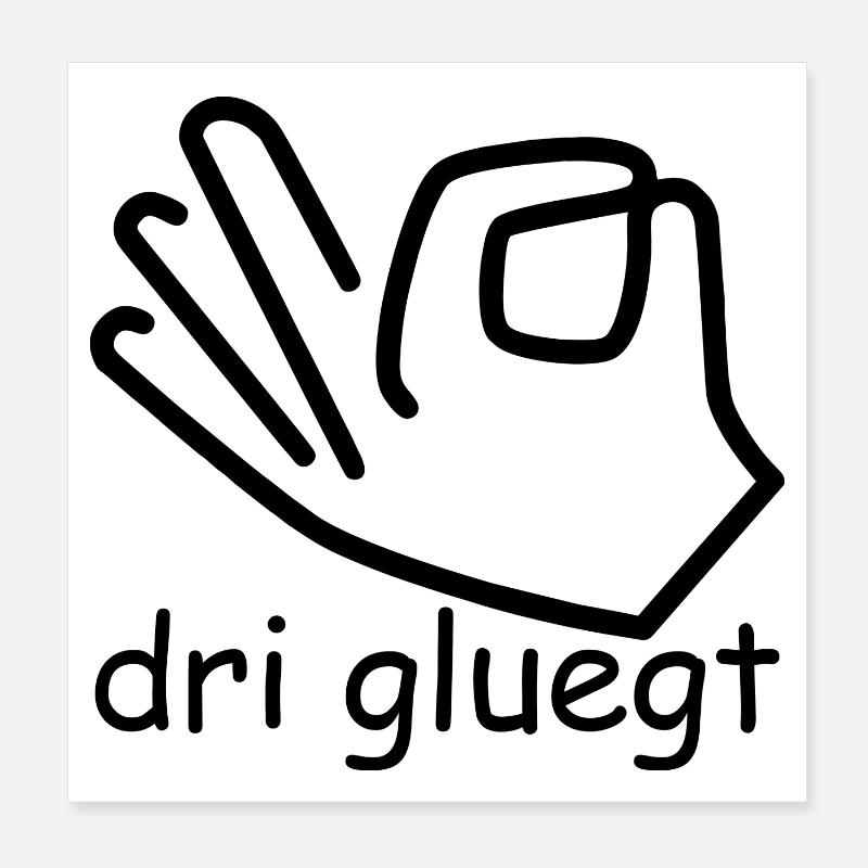 dri gluegt Poster 20x20 cm