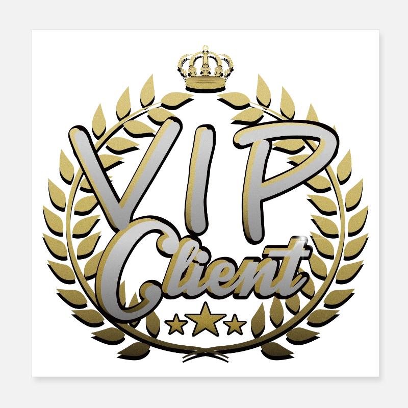 Cliente VIP Poster 20x20 cm