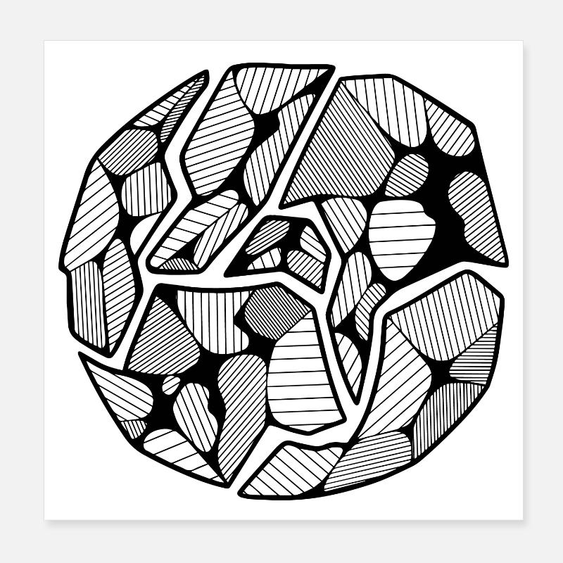 Monde Poster 20 x 20 cm