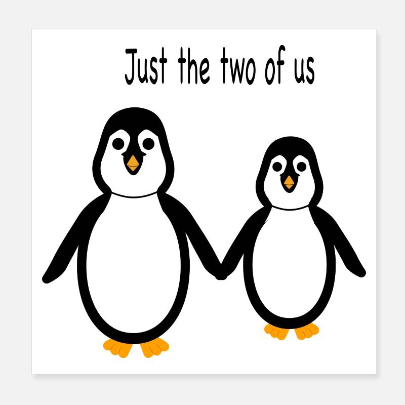Pingouin - Deux d’entre nous Poster 20 x 20 cm