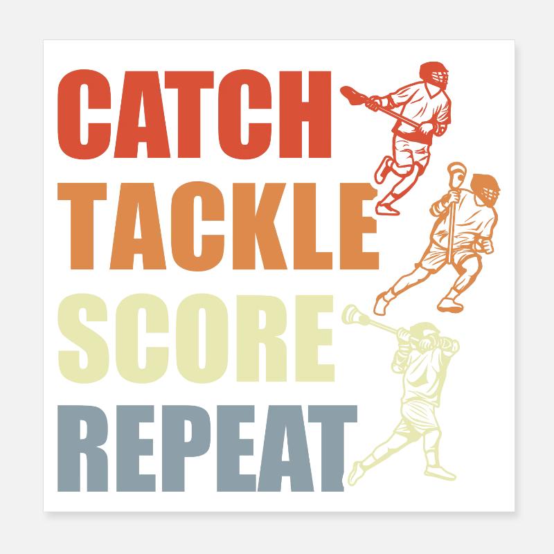 Amateurs de crosse Poster 20 x 20 cm