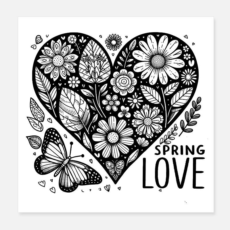 spring love Poster 20x20 cm