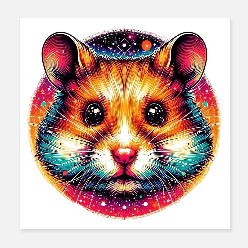 Hamster Poster 20x20 cm