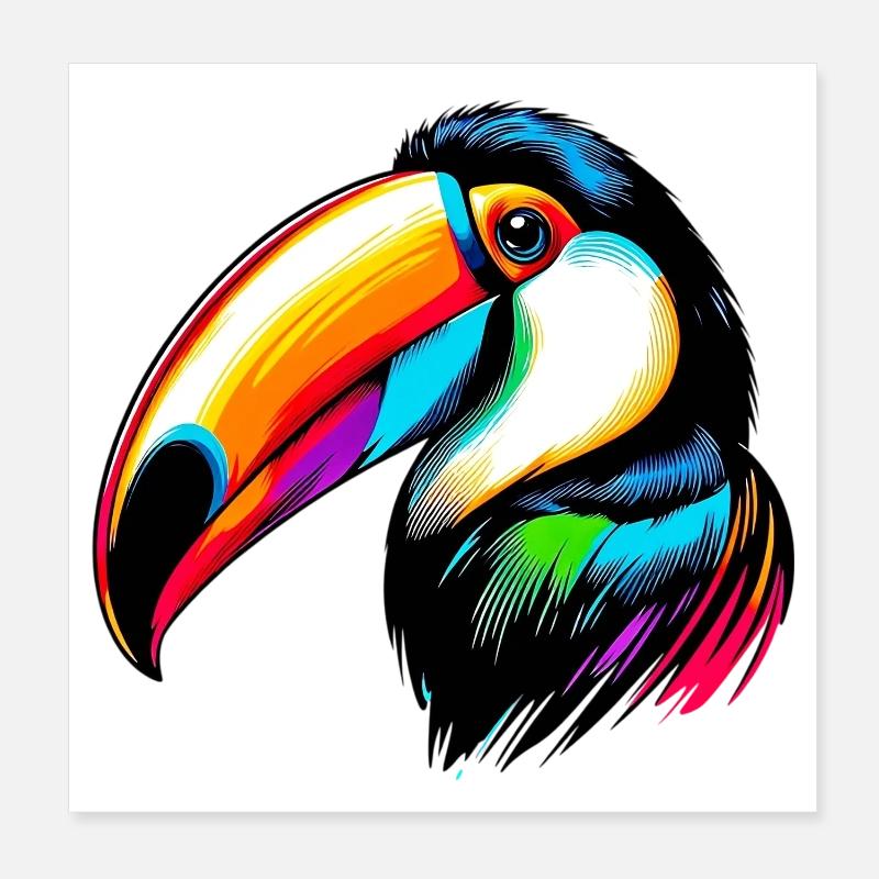 Toucan Poster 20 x 20 cm