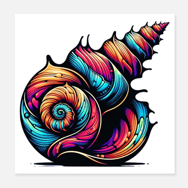 Coquille Poster 20 x 20 cm