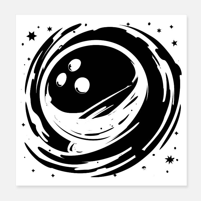 Graphiques de bowling Poster 20 x 20 cm