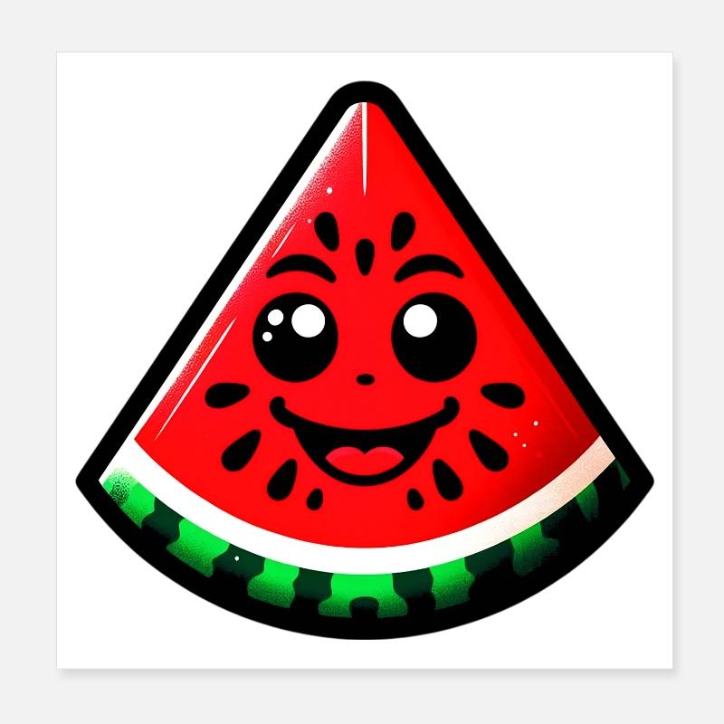 Pastèque Poster 20 x 20 cm