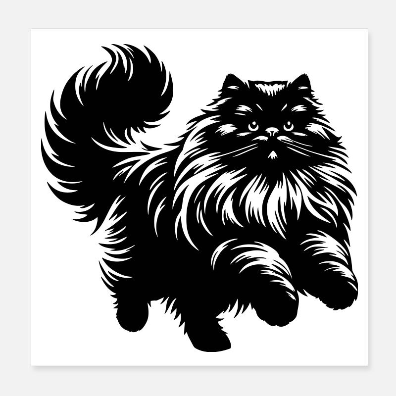 Chat persan - Persan Poster 20 x 20 cm