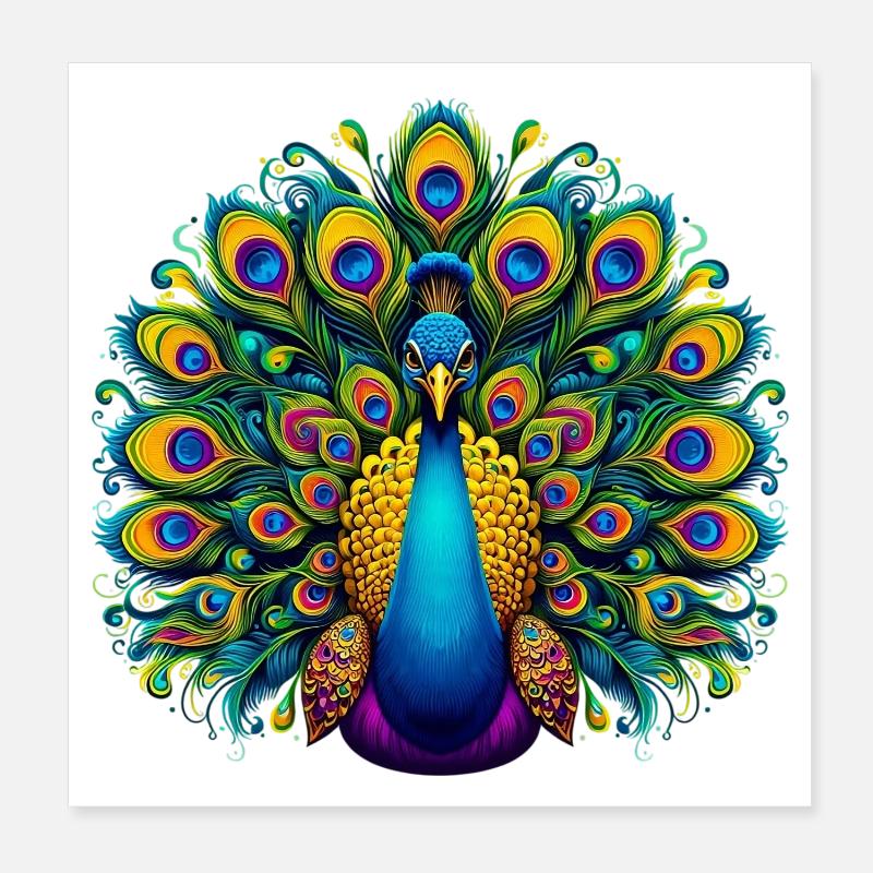 Paon Poster 20 x 20 cm