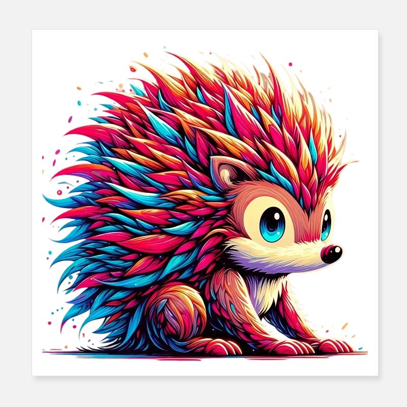 Igel Poster 20x20 cm