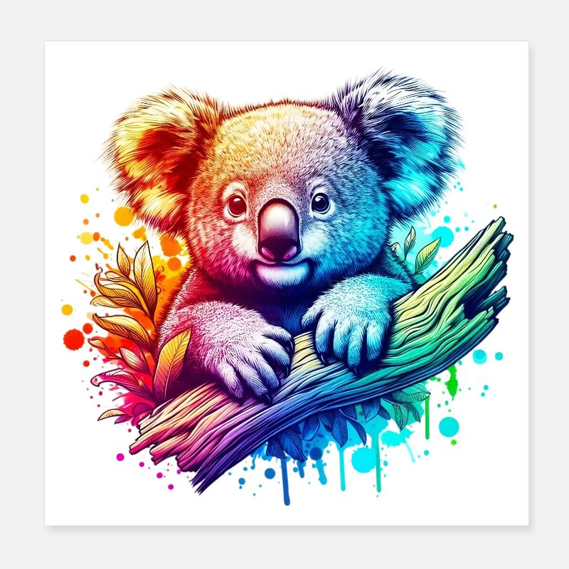 Koala Poster 20x20 cm