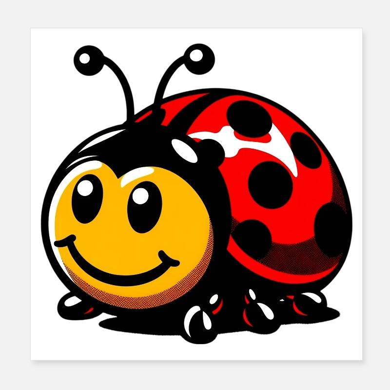Coccinelle Poster 20 x 20 cm