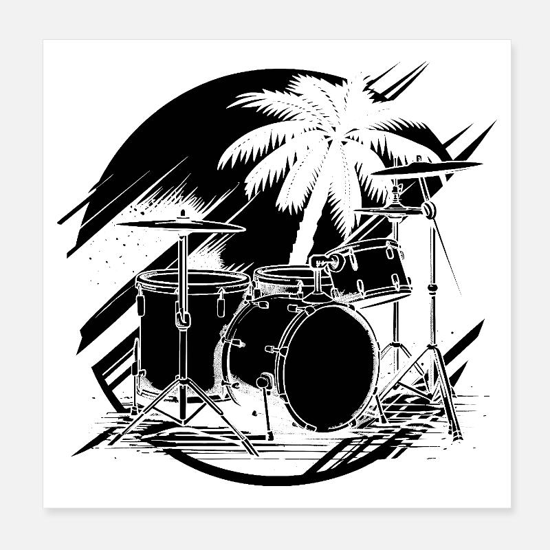 Dessin de piège Poster 20 x 20 cm