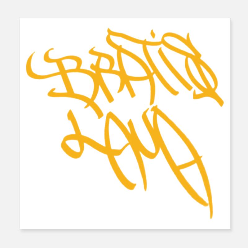 Bratislava Graffiti Tag Poster 20x20 cm