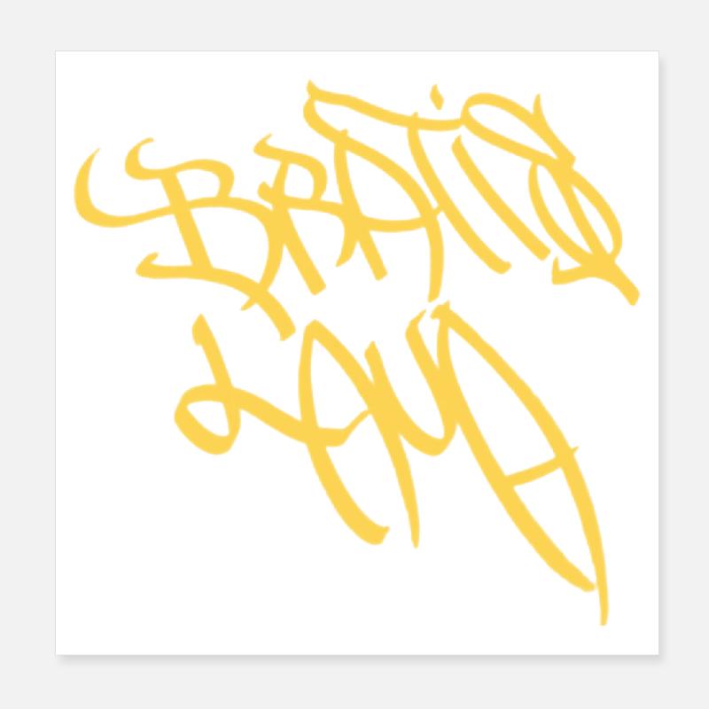 Artistic graffiti lettering Bratislava Poster 8" x 8" (20x20 cm)