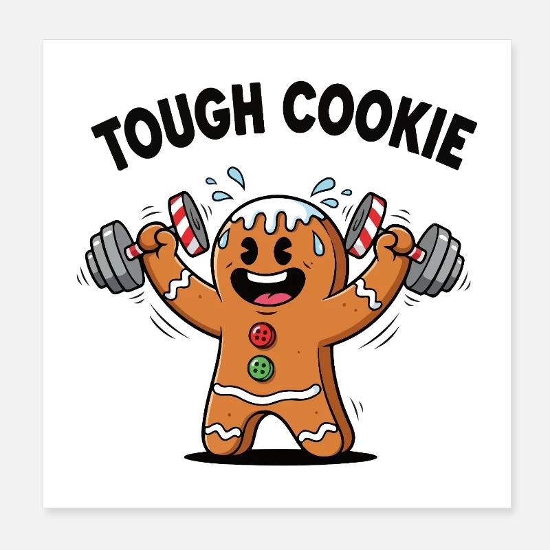 Strong Cookie Poster 8" x 8" (20x20 cm)