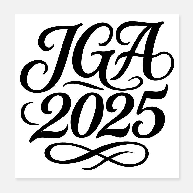 Jga 2025 Enterrement de vie de garçon Poster 20 x 20 cm