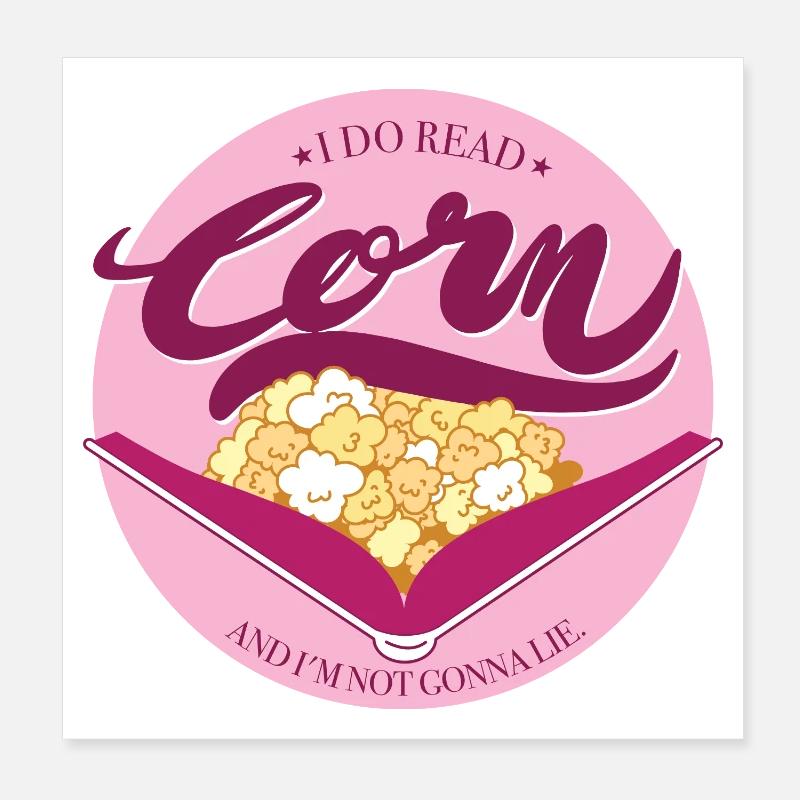 Corn with pink background Poster 8" x 8" (20x20 cm)