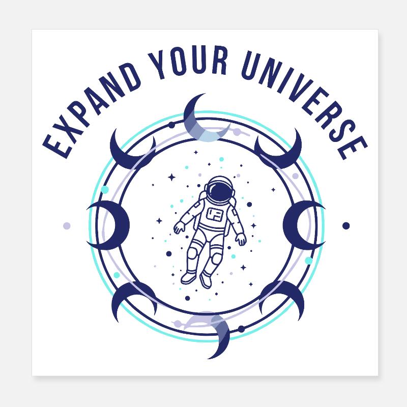 Kosmische Weite Poster 20x20 cm