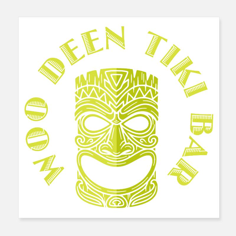 Tiki Bar, T-shirts Mask Retro Design et plus encore Poster 20 x 20 cm