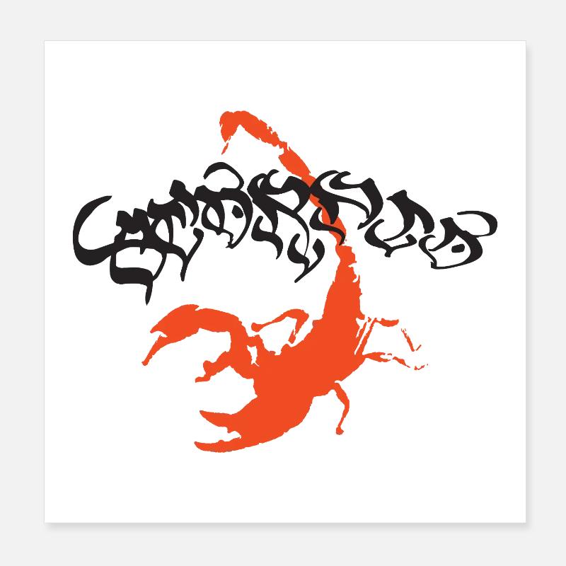Scorpion Poster 20 x 20 cm