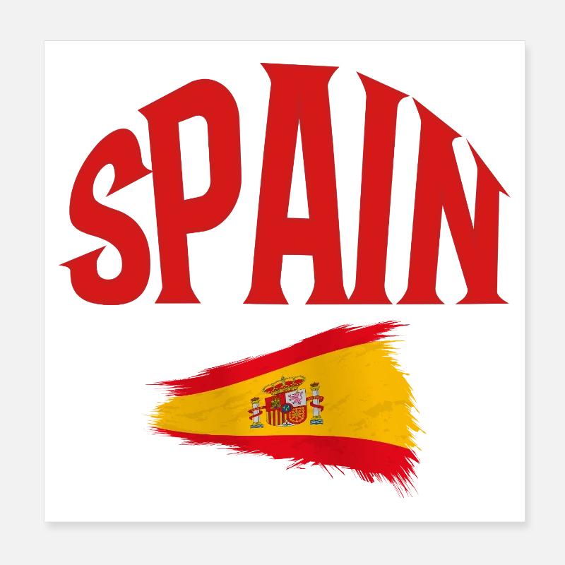 Spain Poster 8" x 8" (20x20 cm)