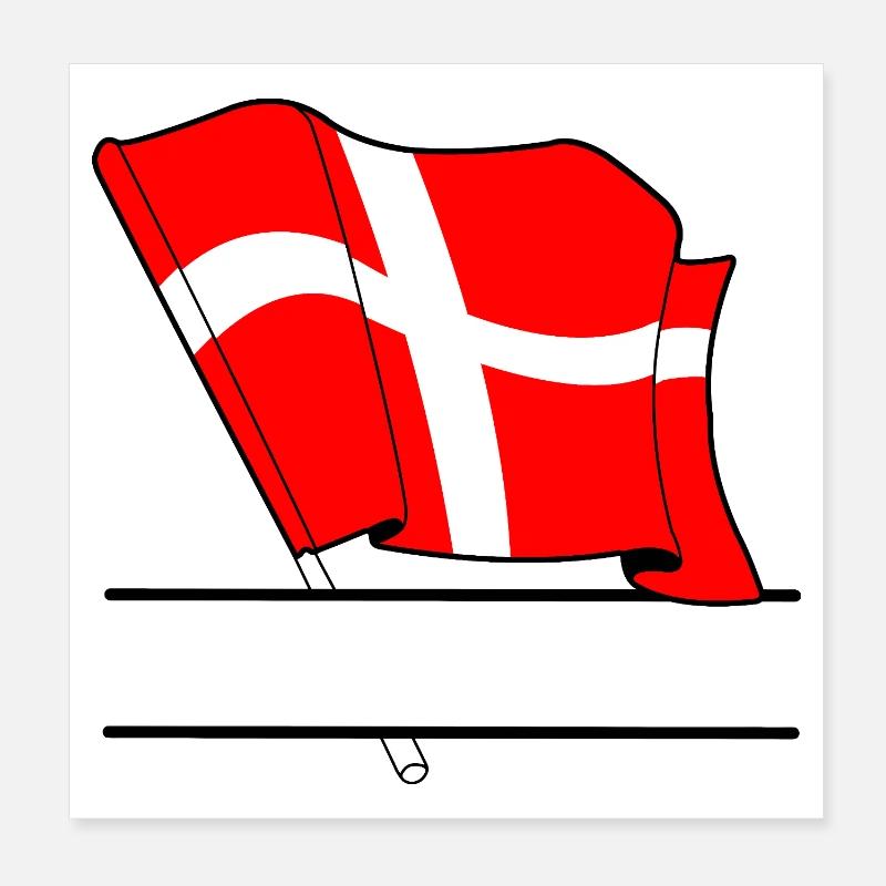 DÄNEMARK – Name Space Poster 20x20 cm