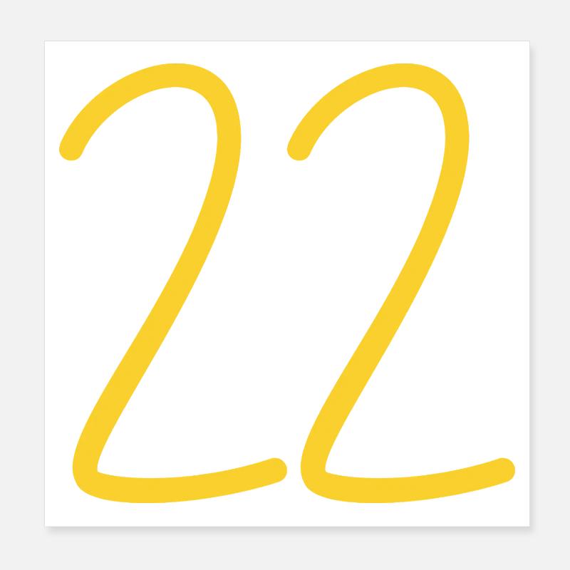 22 Poster 20 x 20 cm