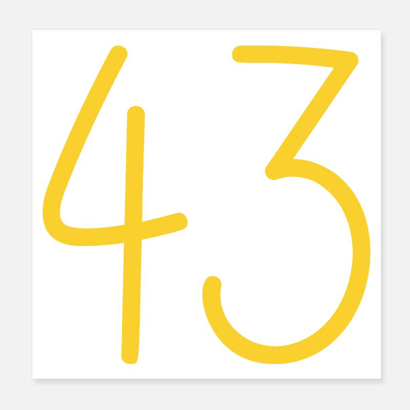 43 Poster 8" x 8" (20x20 cm)