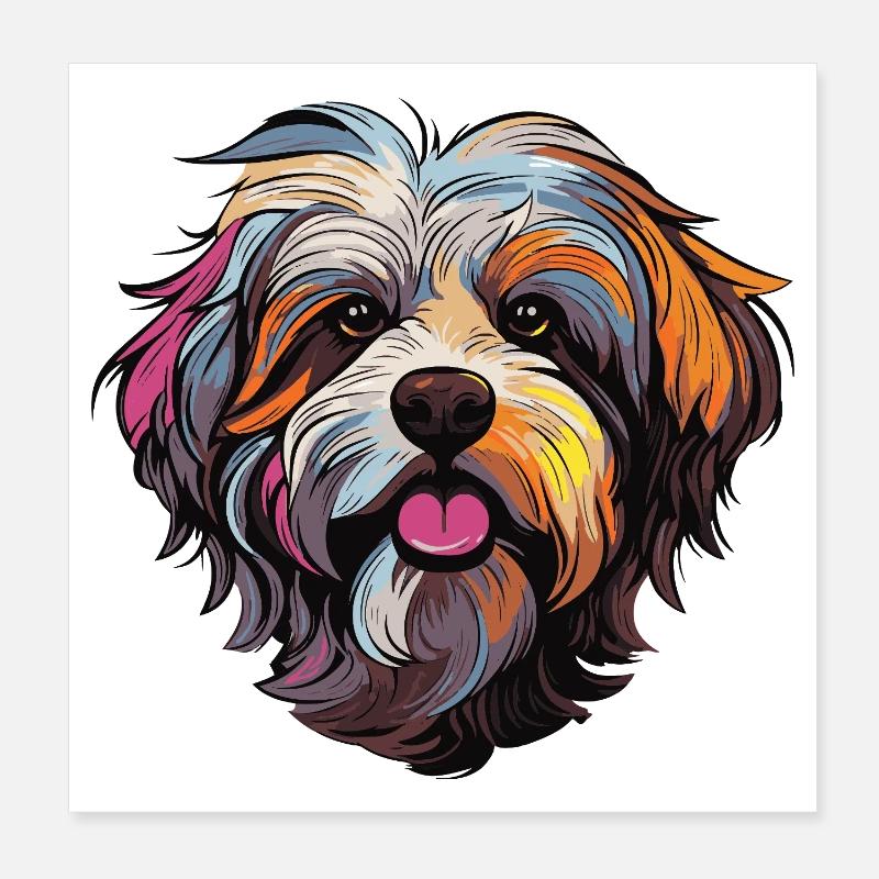 Dog Comic Poster 8" x 8" (20x20 cm)