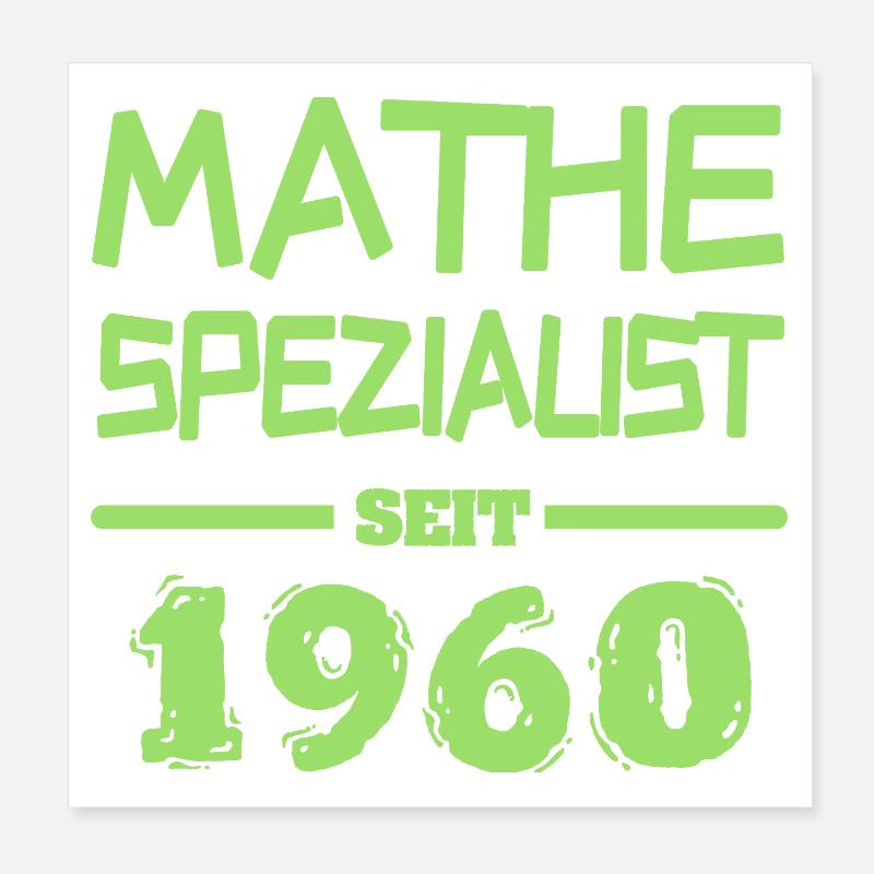Math 1960 Poster 20 x 20 cm