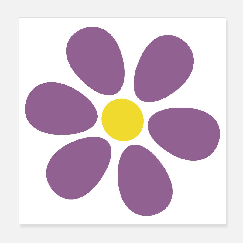 violette Blume Blume violett Blüte  Poster 20x20 cm