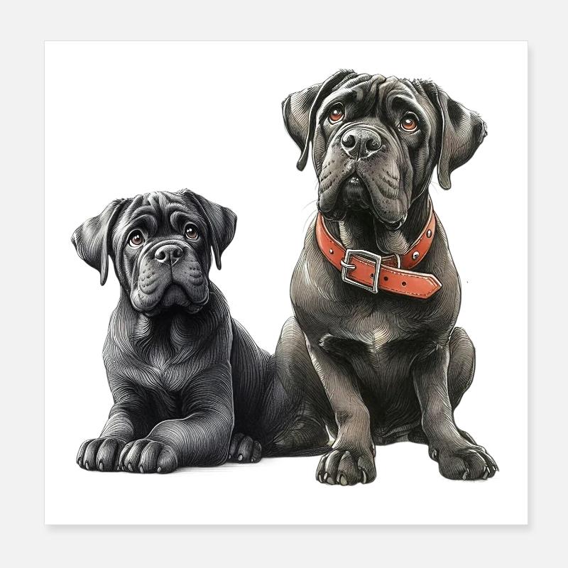 Freundschaft Poster 20x20 cm