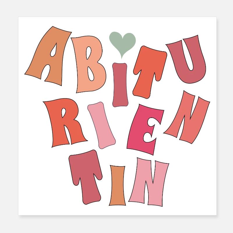 Diplômé du lycée Poster 20 x 20 cm