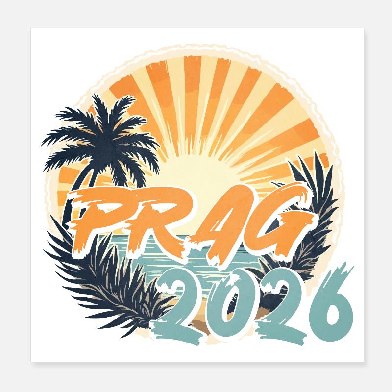 Prague 2026 Poster 20 x 20 cm