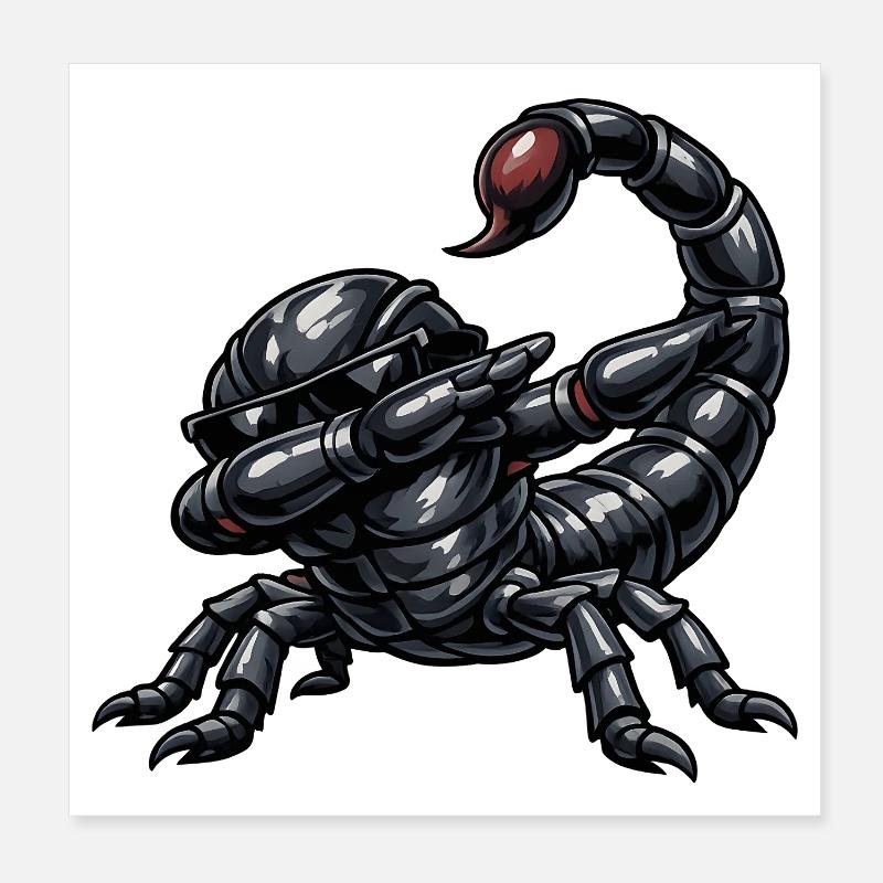 Dab du Scorpion Poster 20 x 20 cm