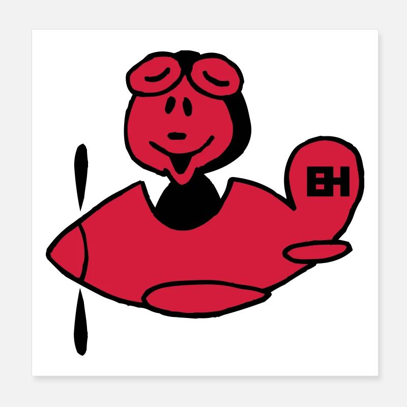 Avion Poster 20 x 20 cm