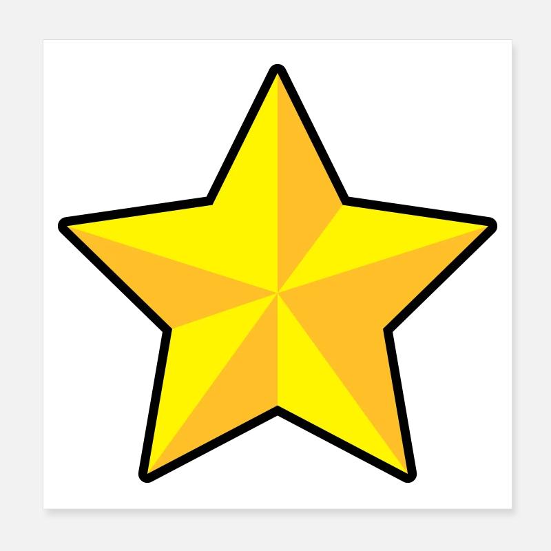 3D Stern | 3D Star | Dimension Poster 8" x 8" (20x20 cm)